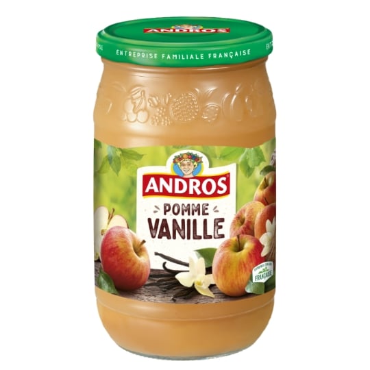 Compote Pomme Vanille Andros 750g