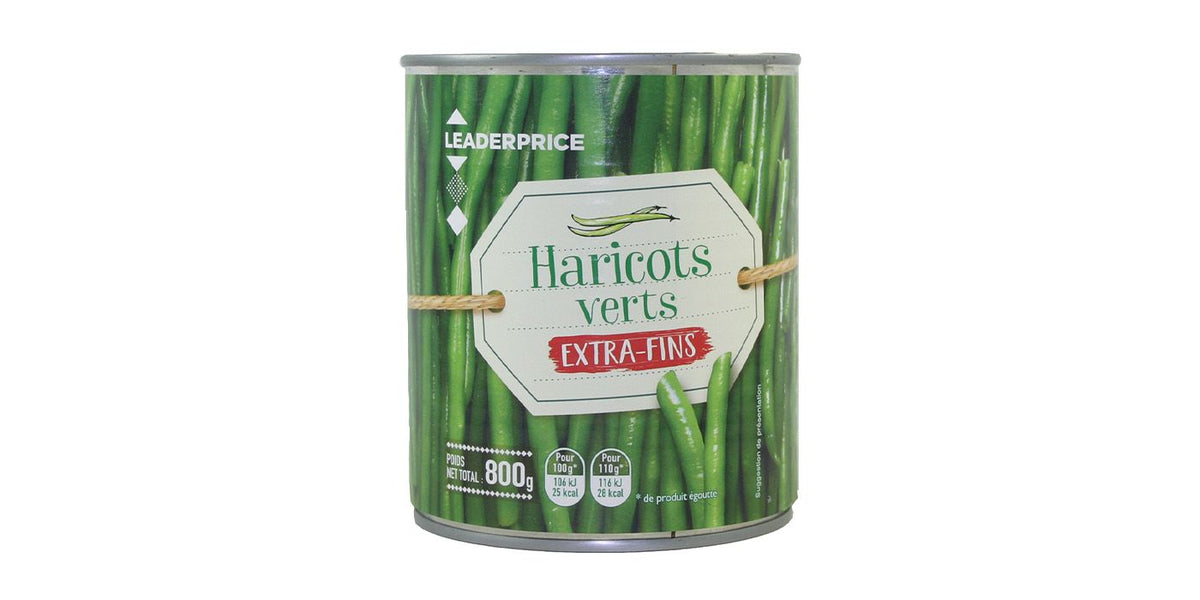 Haricots Verts LEADER PRICE 850ml