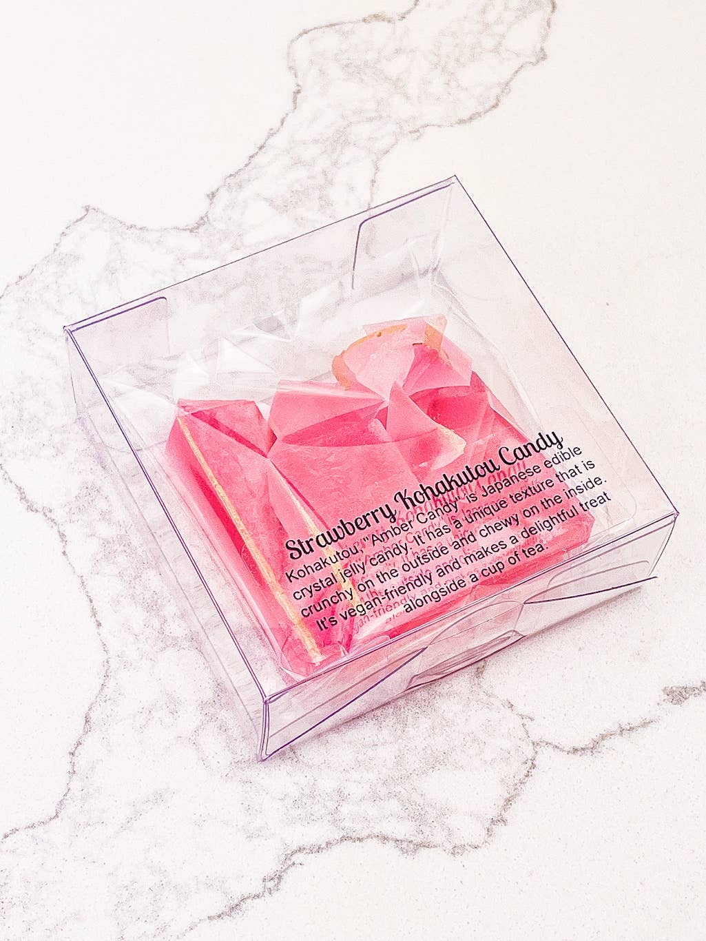 Bonbons Kohakutou aux fraises