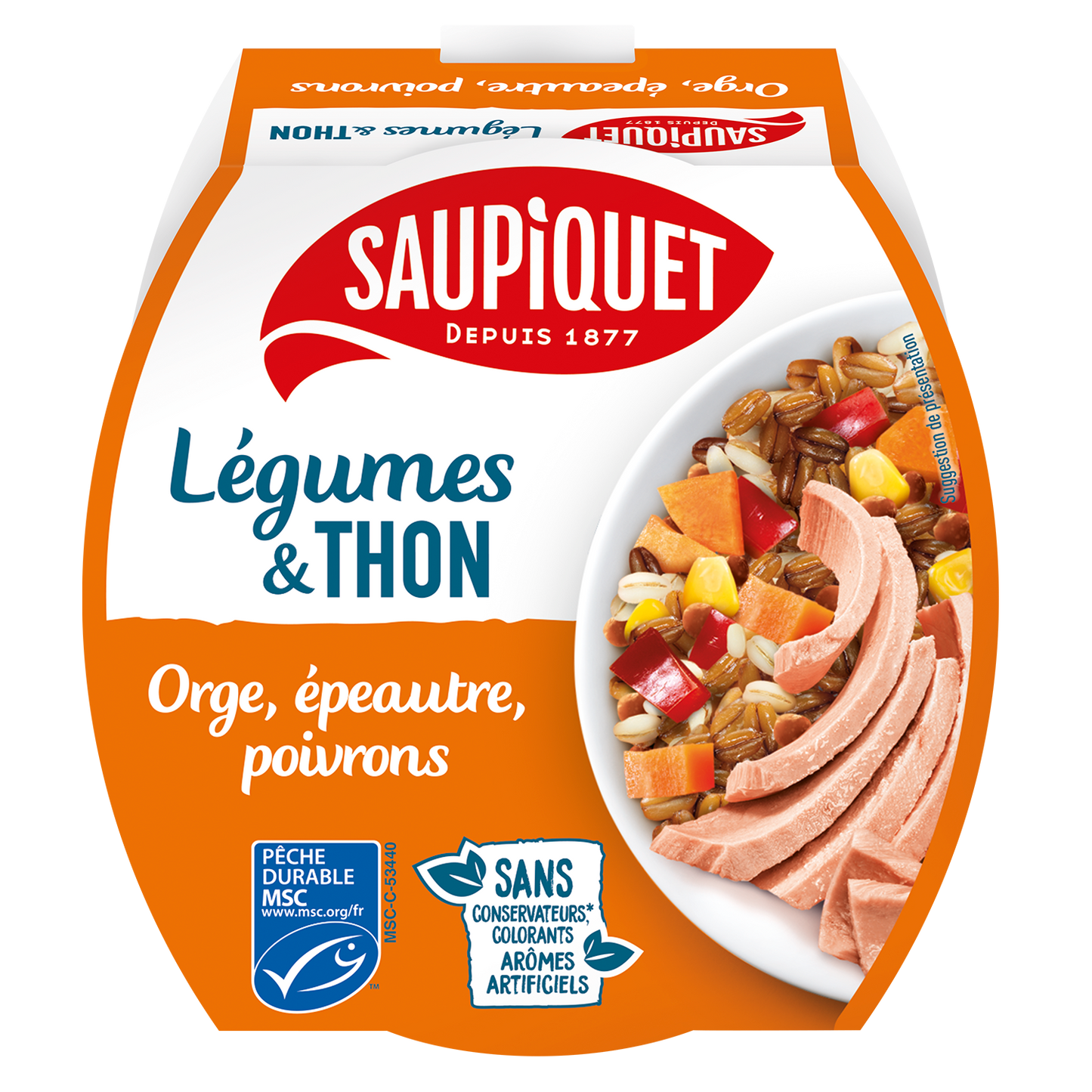 Salade Légumes et Thon, Orge, Epeautre 160g