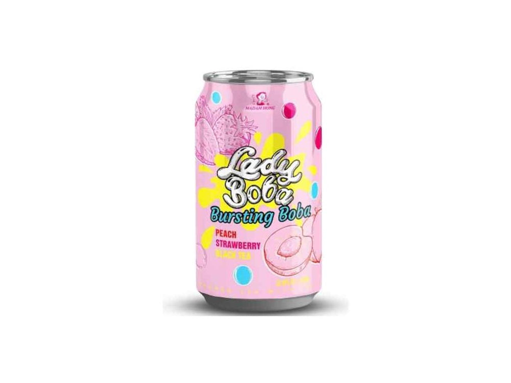 MADAM HONG Lady Boba Fraise Pêche 320ml