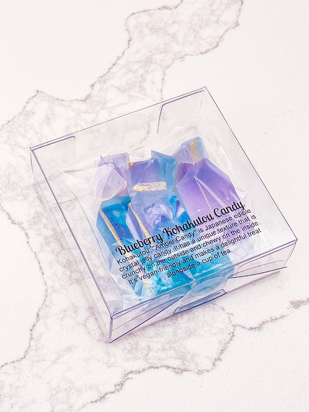 Bonbons Kohakutou aux myrtilles