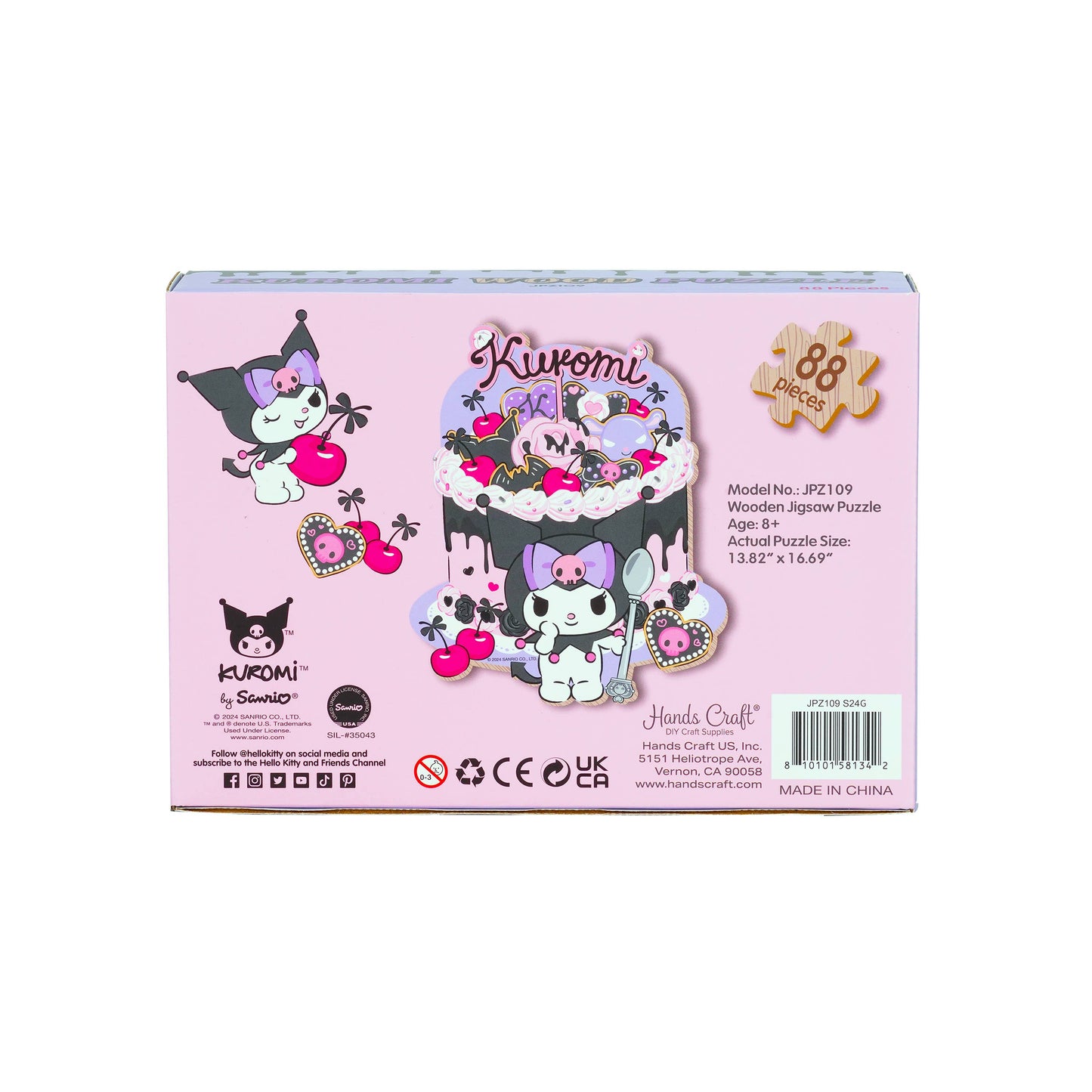 Puzzle Hello Kitty® : cerises Kuromi et biscuits