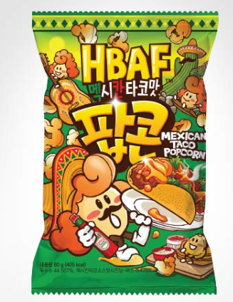Popcorn saveur Tacos Mexicains HBAF 80g