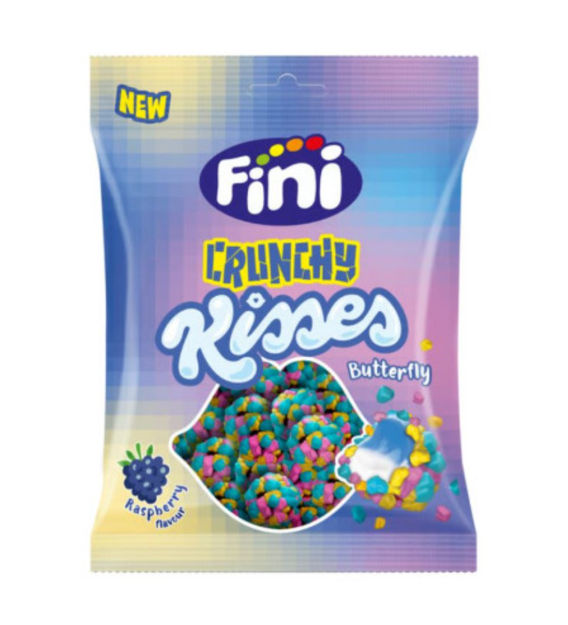 Crunchy Kisses Papillon Framboise Bleue FINI 75g