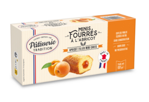 PATISSERIE TRADITION Minis Fourrés à l'Abricot 150g