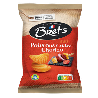 Brets Chips Poivrons Grillés et Chorizo 125g
