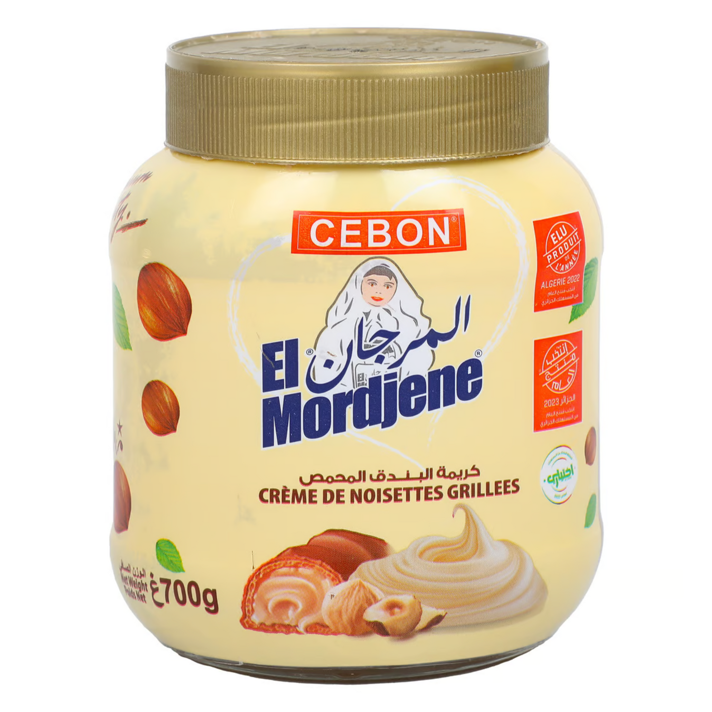 EL MORDJENE Pâte à Tartiner à la Noisette 700g