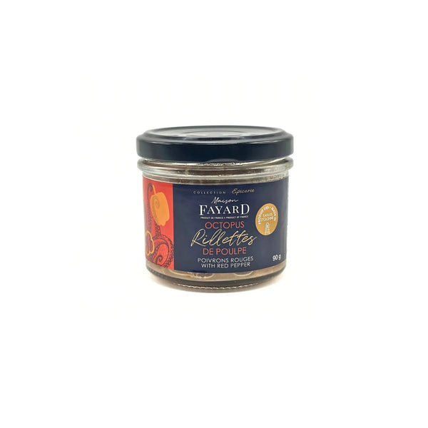 Rillettes de Poulpe aux Poivrons Rouges Maison Fayard 90g