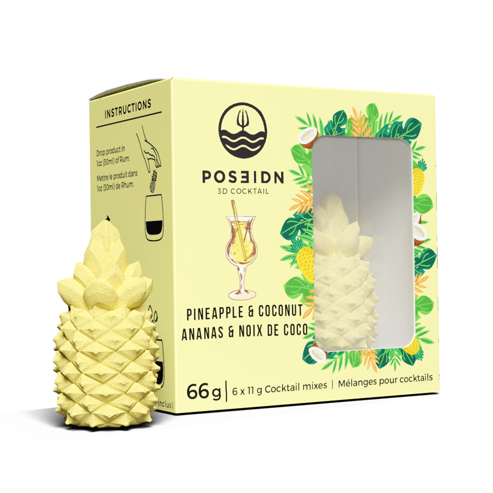 POSEIDN Bombes Cocktail Ananas Noix de Coco 6x11g