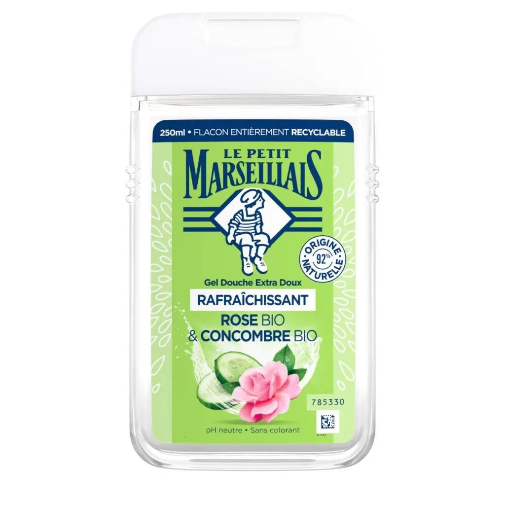 LE PETIT MARSEILLAIS Gel Douche Rose et Concombre Bio 250ml