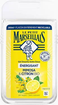 LE PETIT MARSEILLAIS Gel Douche Mimosa et Citron Bio 250ml