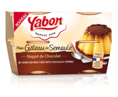 Gâteau de Semoule Nappé de Chocolat 4X125g
