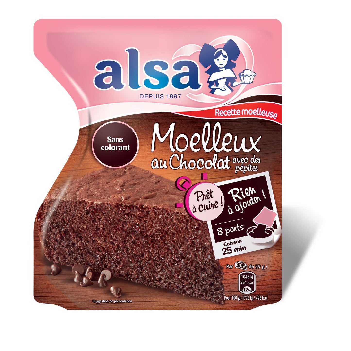 Moelleux au Chocolat Alsa 435 g