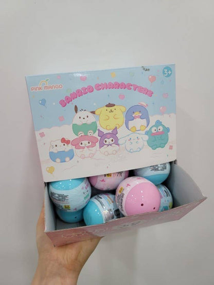 Ensemble de capsules aveugles adorables personnages ronds de Sanrio