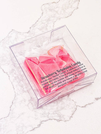 Bonbons Kohakutou aux fraises
