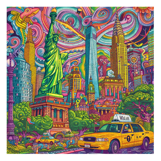 Puzzle en bois Mystic Manhattan, 300 pièces