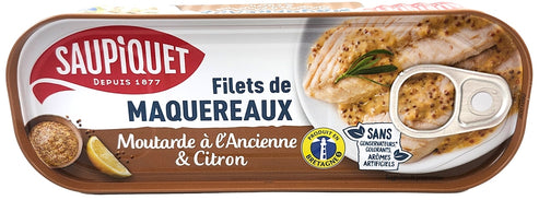Filets de Maquereaux Moutarde a l'Ancienne et Citron 169g