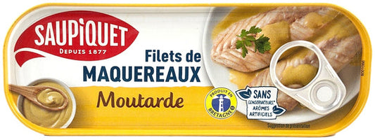 SAUPIQUET Filets de Maquereaux Moutarde 169g