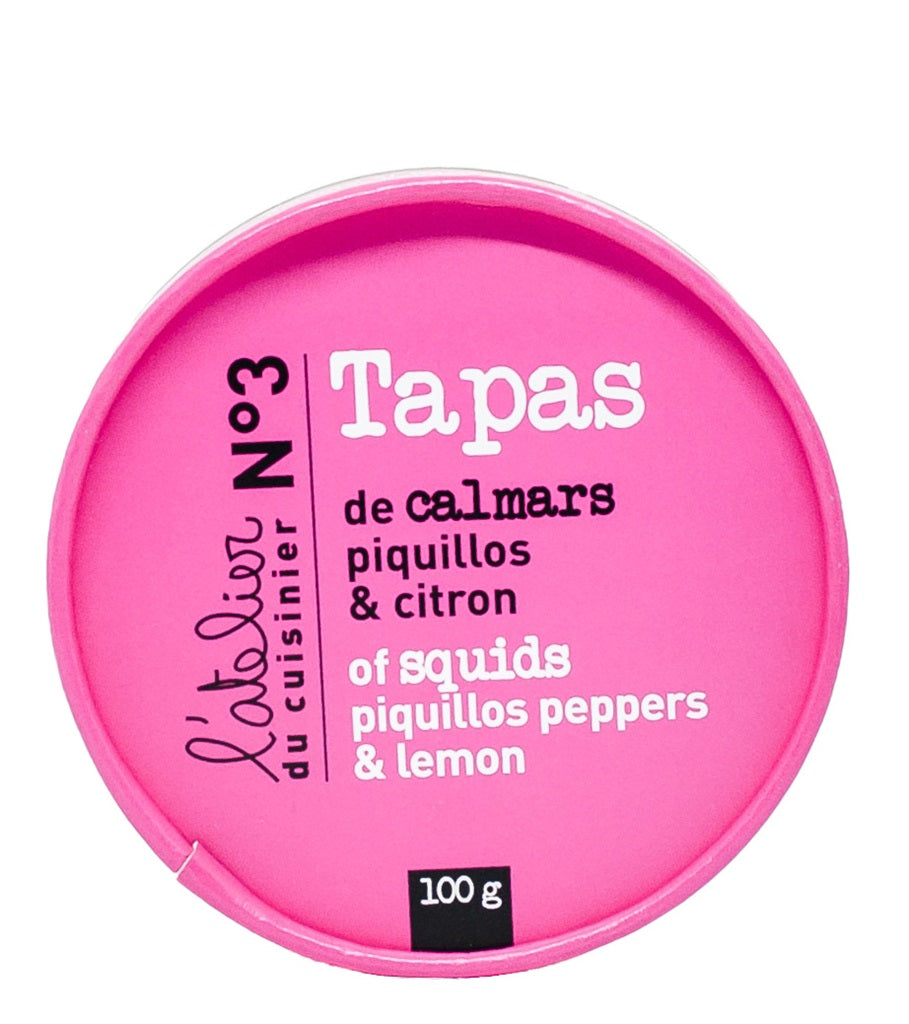 Tapas de Calmars Piquillos et Citron L'Atelier du Cuisinier 100g