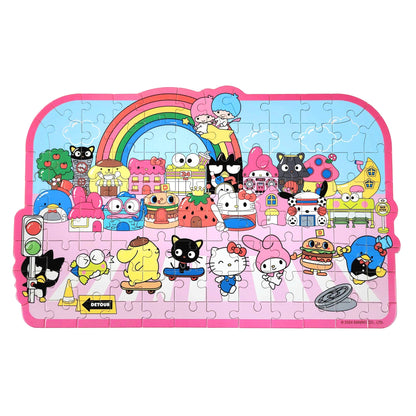 Puzzle Hello Kitty® et ses amis : une rue bordée de boutiques