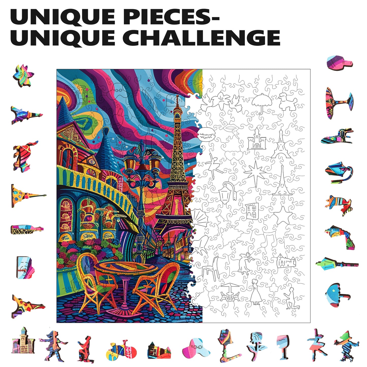 Puzzle en bois Parisian Prism 300 pièces