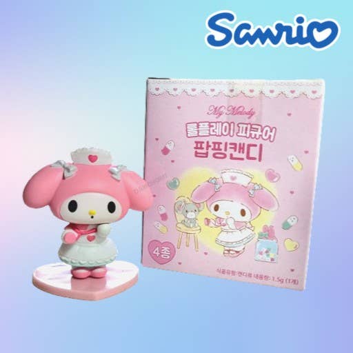 Figurine Sanrio My Melody Roll Play Box Random Box W Popping Candy