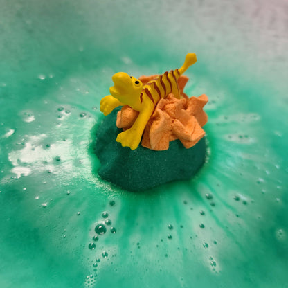 Bombe de bain surprise - Volcan (dinosaure)