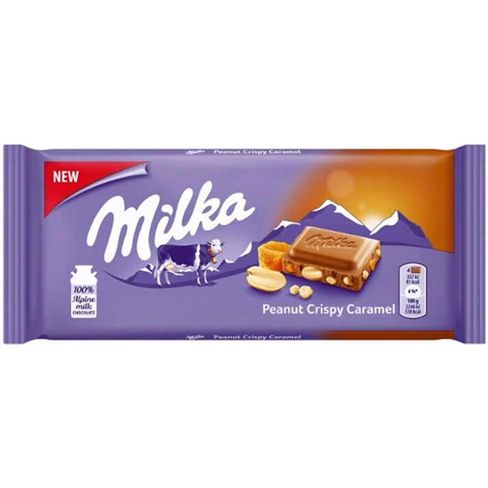 MILKA Tablette Arachides et Caramel 100g