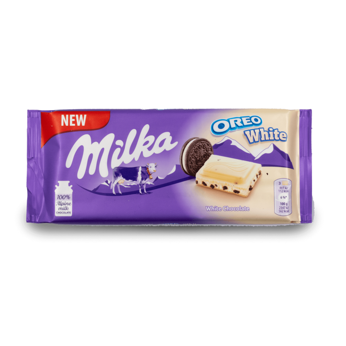 MILKA Tablette Blanc Oreo 100g