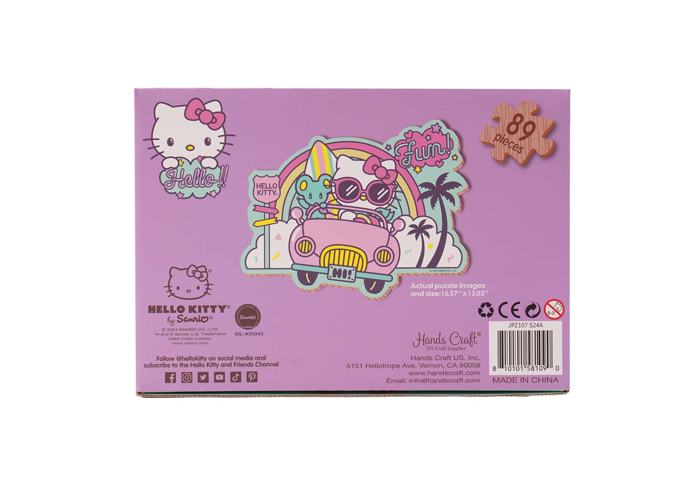 Puzzle en bois Hello Kitty® et ses amis : Kawaii