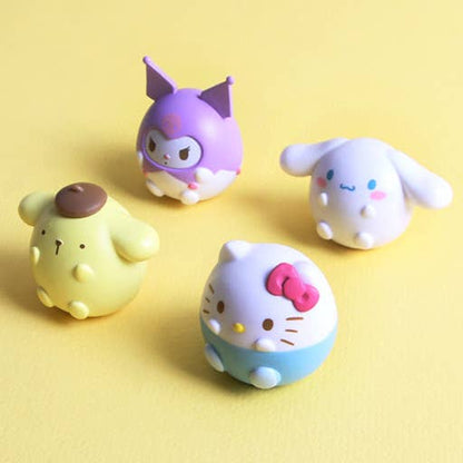 Ensemble de capsules aveugles adorables personnages ronds de Sanrio