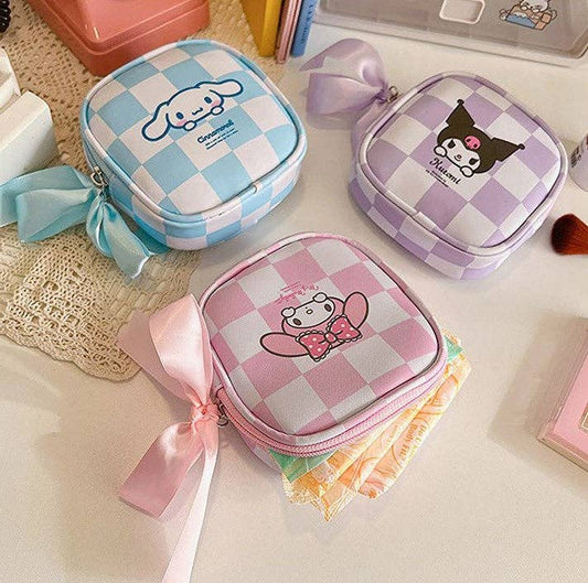 Pochette essentielle Sanrio My Melody, Kuromi, Cinnamoroll pour fille