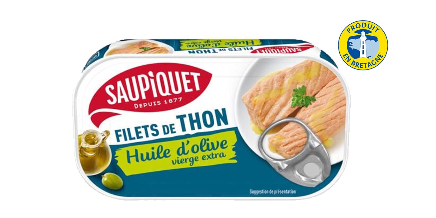 SAUPIQUET Filets de Thon à l'Huile d'Olive 115g