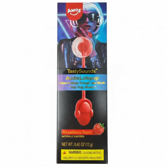 Sucette Audio Electronique Fraise Amos 12g