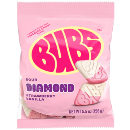BUBS Sour Diamond Fraise Vanille 156g