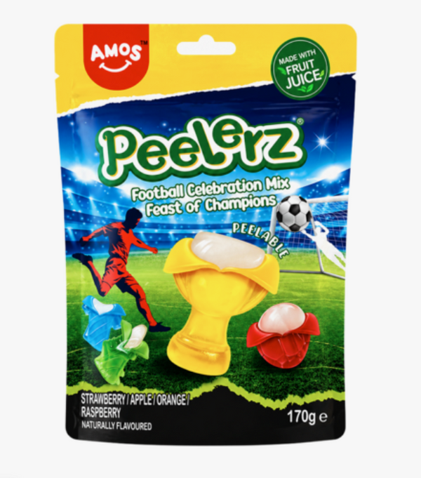 Peelerz Football Celebration Mix Fraise Pomme Orange Framboise AMOS 170g