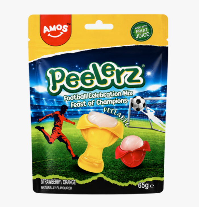 Peelerz Football Célébration Mix Fraise Orange AMOS 65g