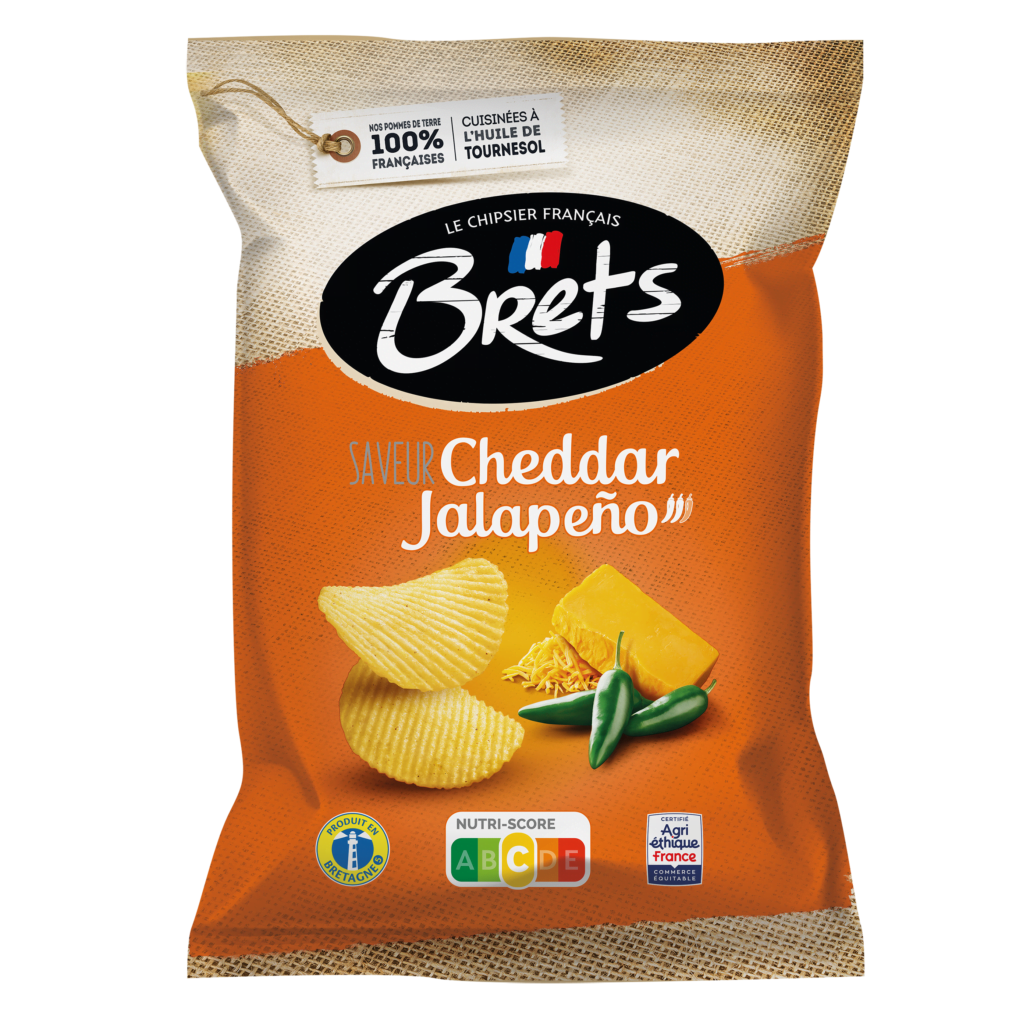 Chips Brets Cheddar Jalapeno 125g