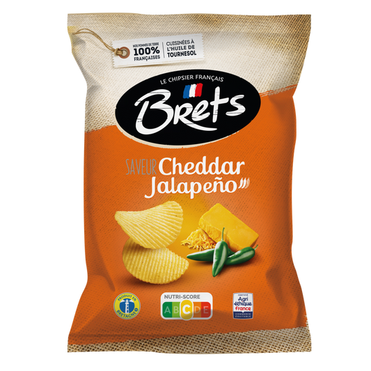 Chips Brets Cheddar Jalapeno 125g