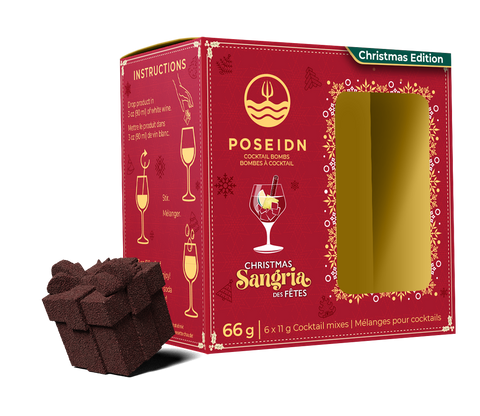 POSEIDN Bombes Cocktail Sangria de Noël 6x11g