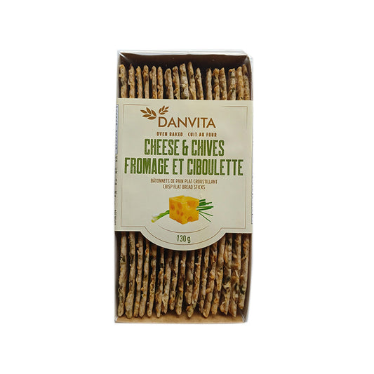 DANVITA Craquelins Fromage et ciboulette 130g