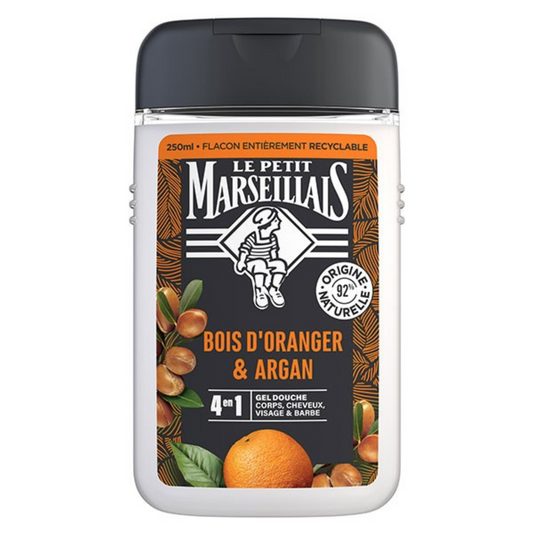 LE PETIT MARSEILLAIS Gel Douche Bois d'Oranger et Argan 250ml