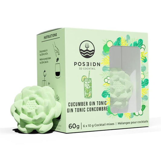 POSEIDN Bombes Cocktail Concombre et Lime 6x10 g