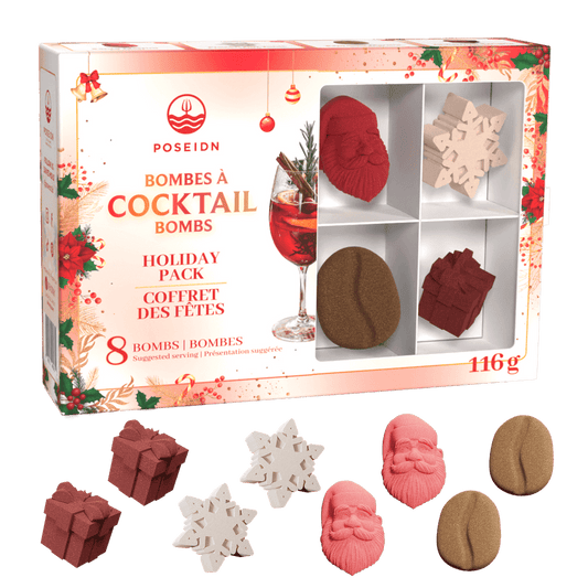 Coffret des Fêtes de 8 bombes  Poseidn (116g)