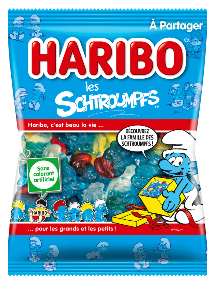 HARIBO Les Schtroumpfs 120g