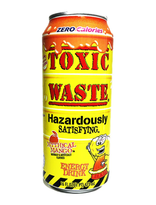 TOXIC WASTE Boisson énergisante à la mange 0sucre 473ml