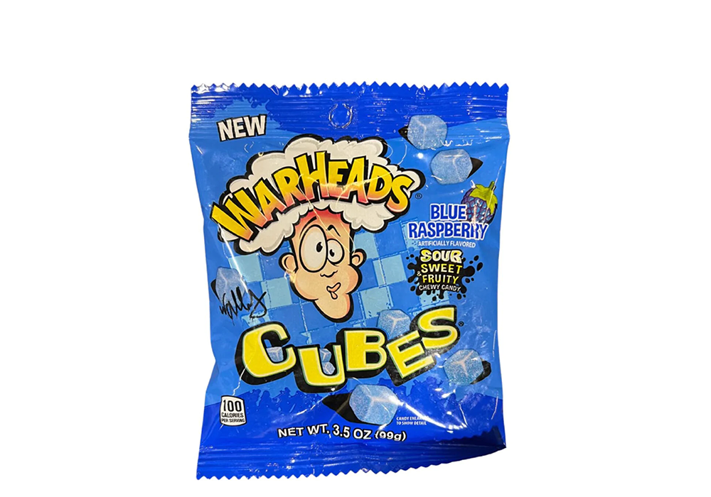 WARHEADS Cubes Framboise bleue 100g