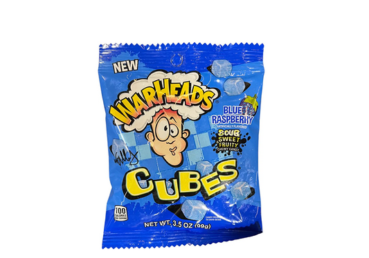 WARHEADS Cubes Framboise bleue 100g