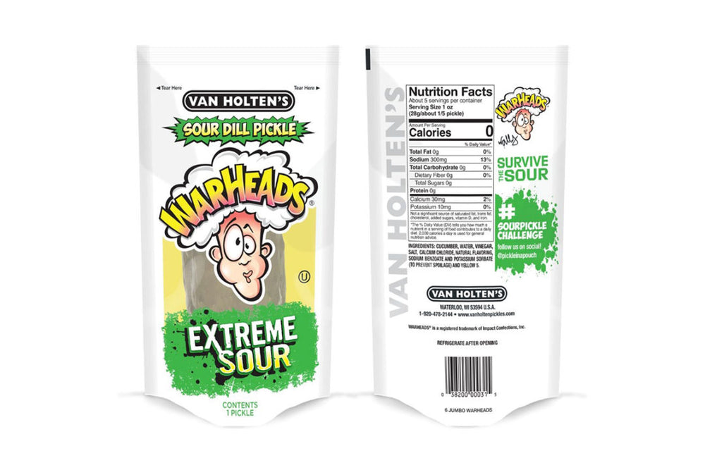 Cornichon Warheads Extreme Sour VANHOLTEN